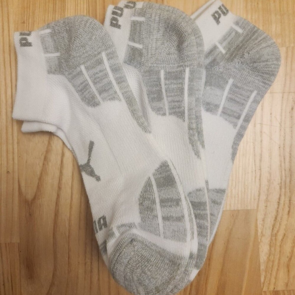 Womens Puma Socks Gray Size 9-11 3 Pack